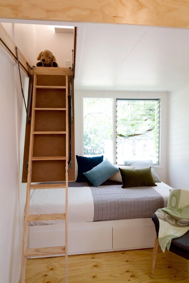 The Swallowtail's drop-down loft ladder