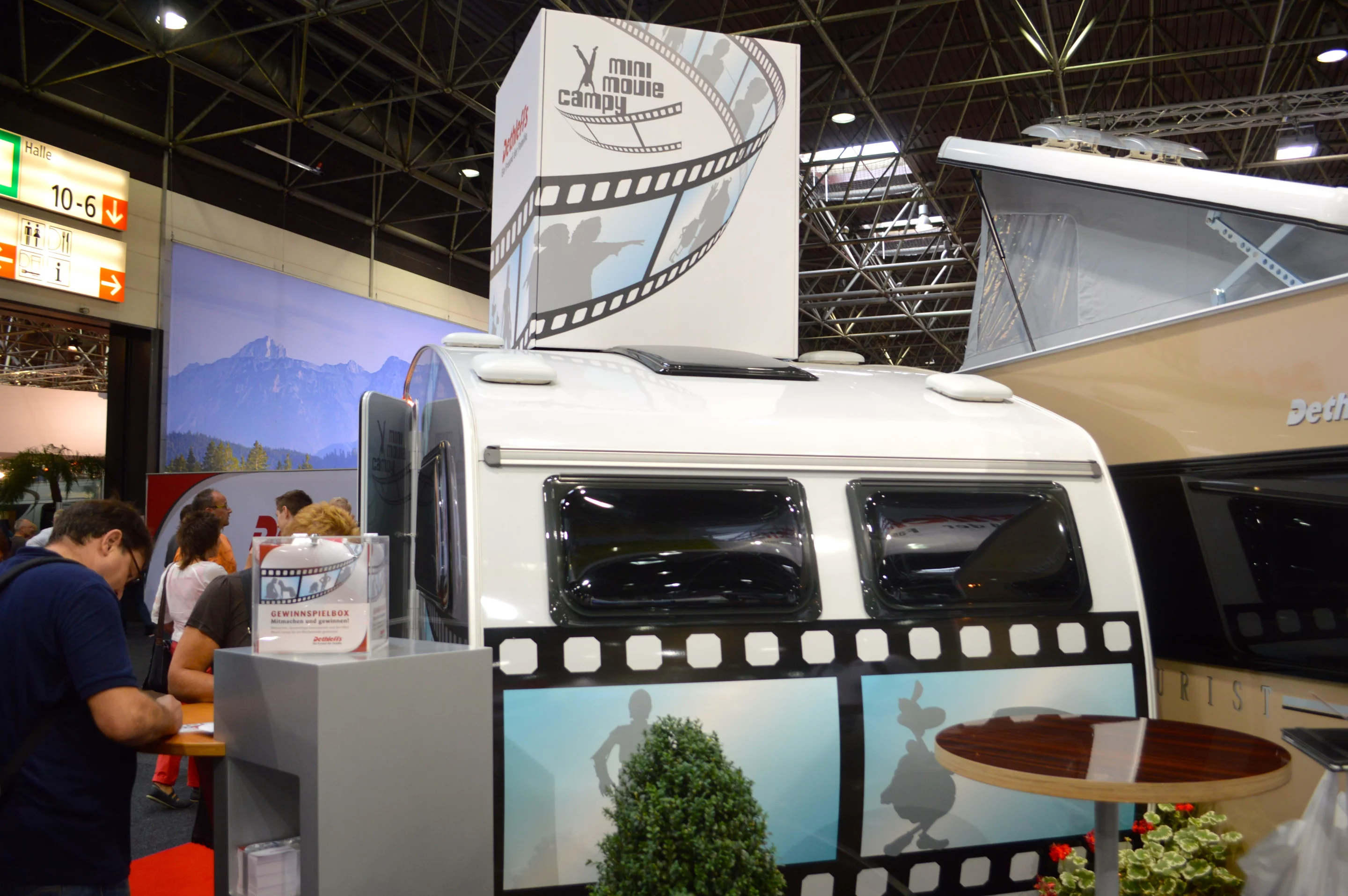 The Mini Movie Campy provides a unique twist on the camper