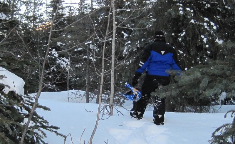 Flotation is essential when traveling through deep snow