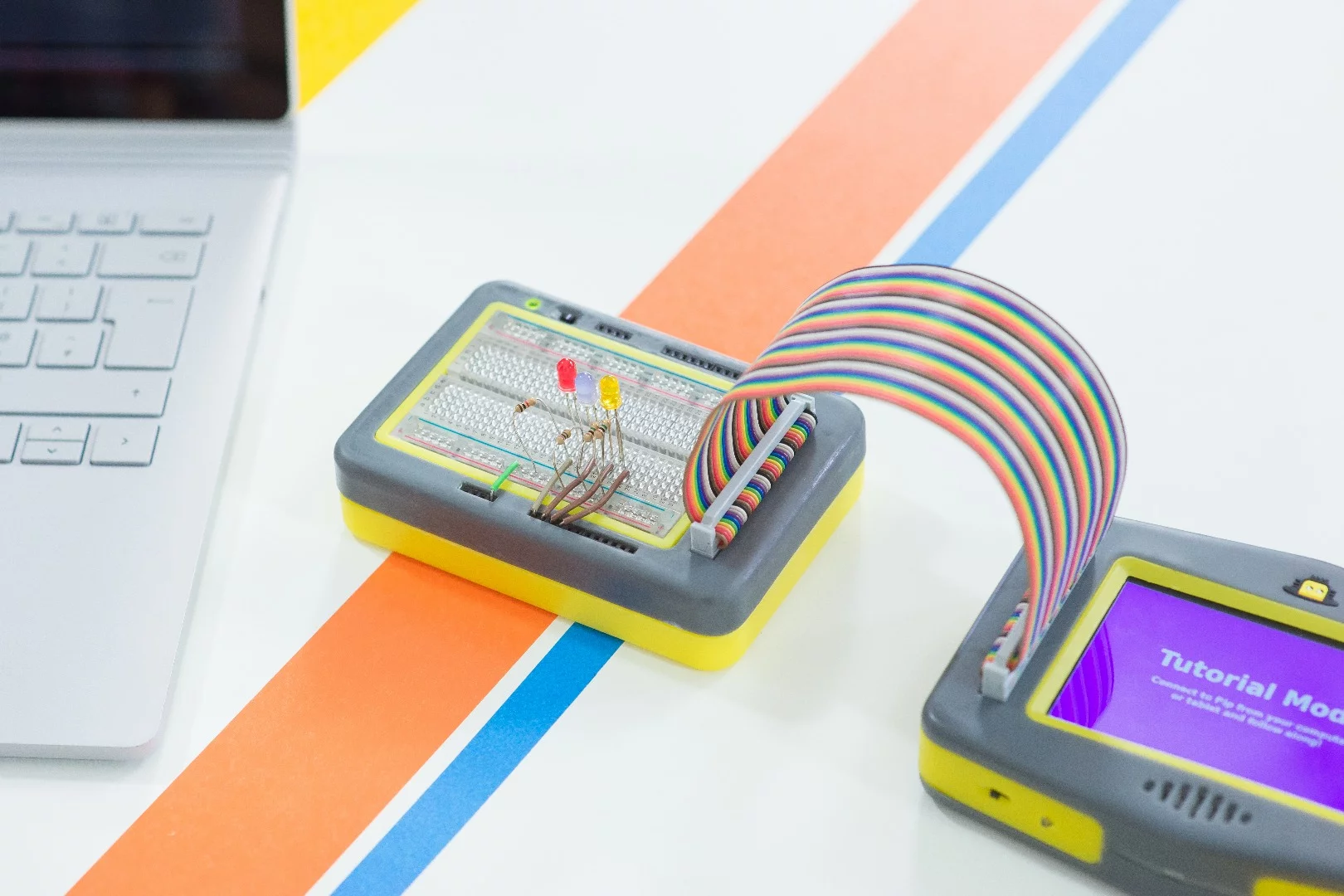 The Pip Breadboard Kit extends the coding and creating fun beyond the handheld itself