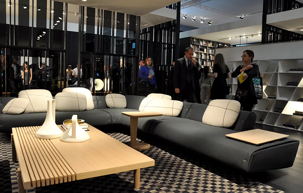 Poliform's lounge is inspired by nature (Photo: Edoardo Campanale/Gizmag.com)