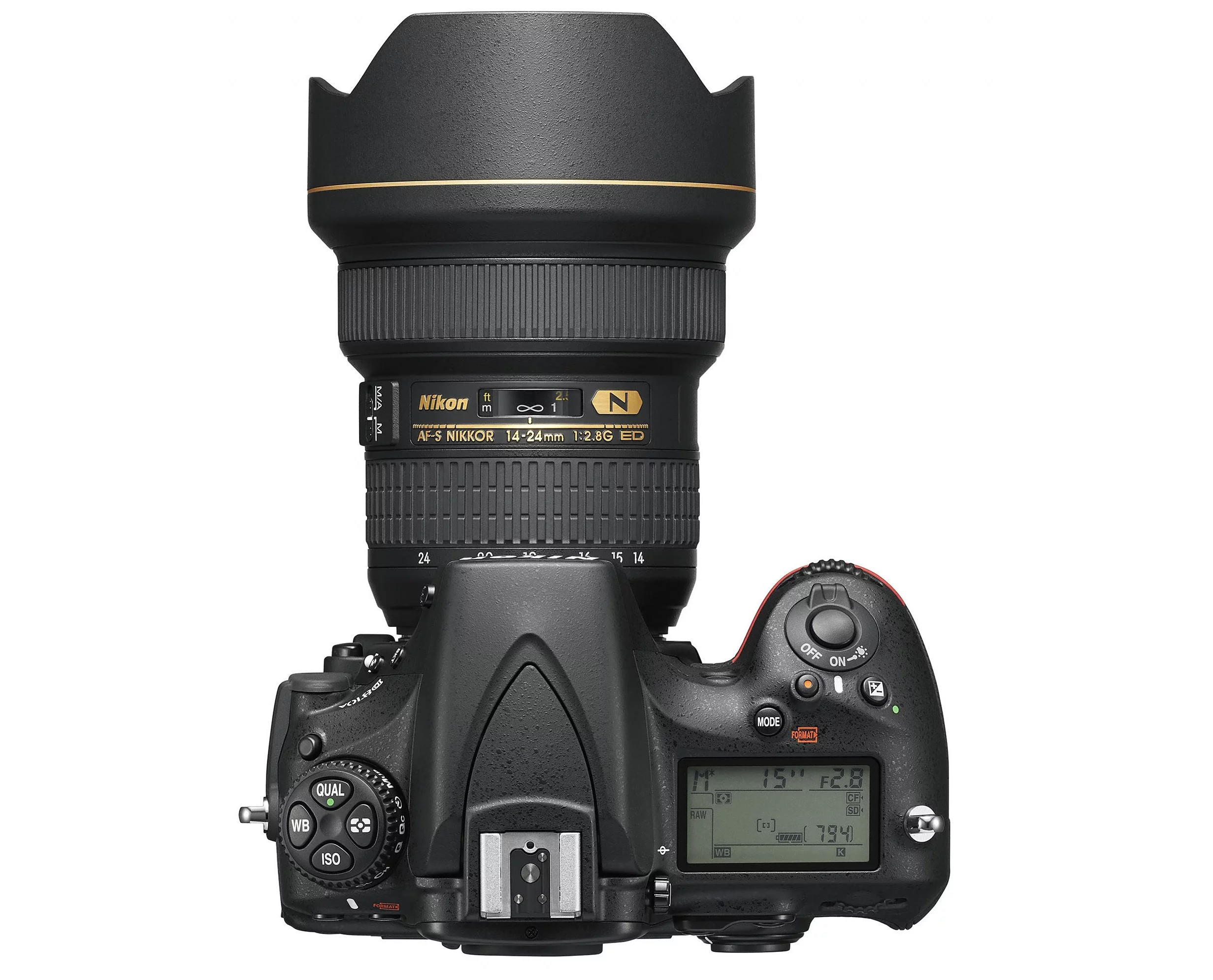 The Nikon D810A has a modified infrared cut filter to allow it to capture the strong red H-alpha light emitted by nebulae and galaxies