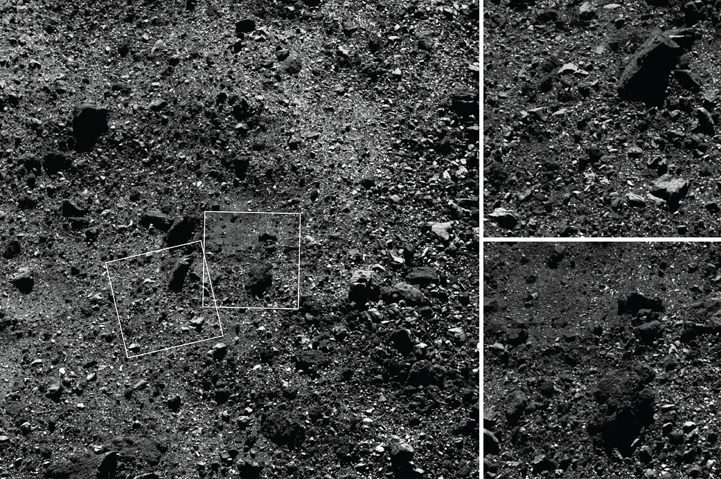 New images show a rocky region in the northern hemisphere of Bennu
