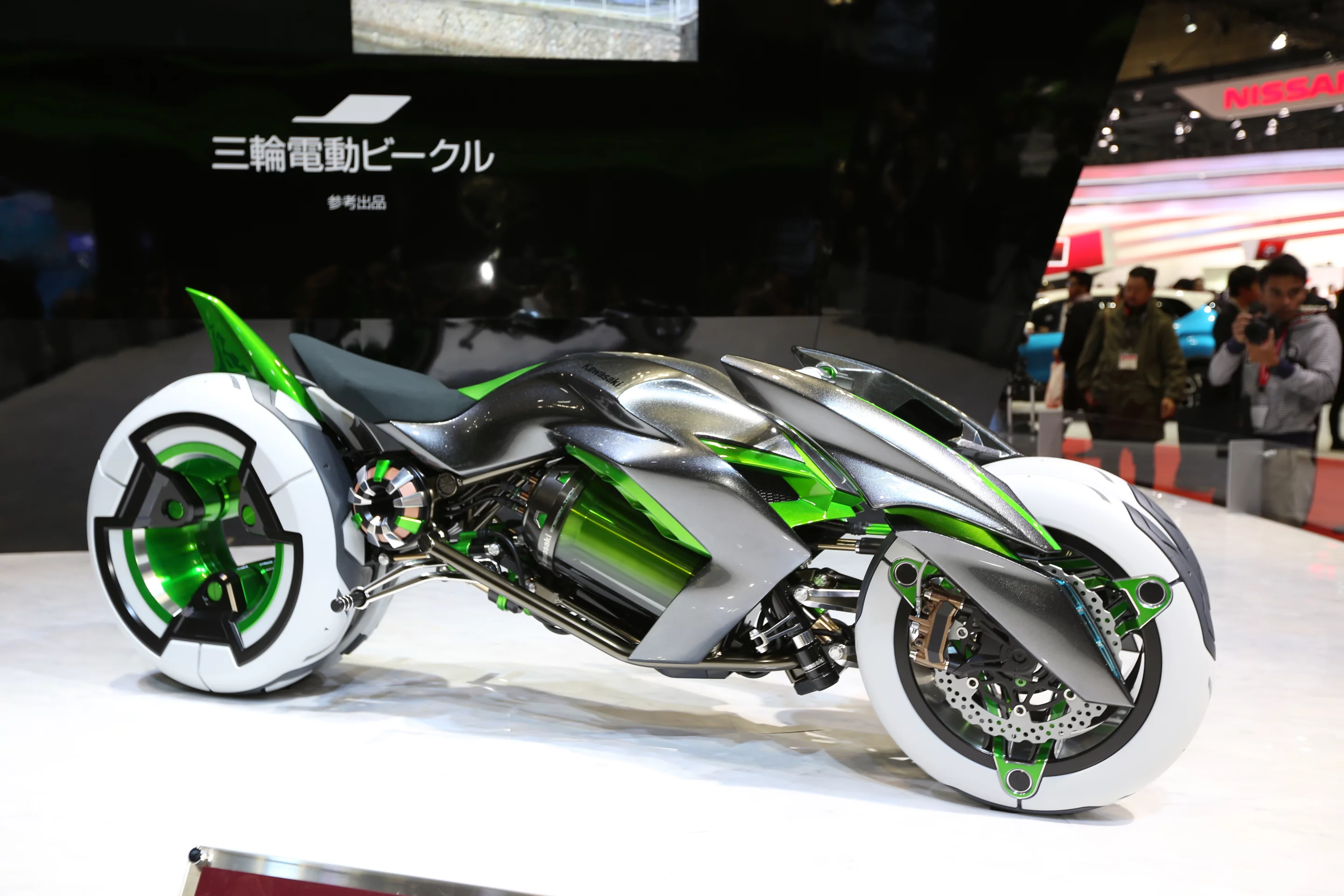 Kawasaki's J concept on show at the 2013 Tokyo Motor Show (Photo: Mike Hanlon /Gizmag.com)