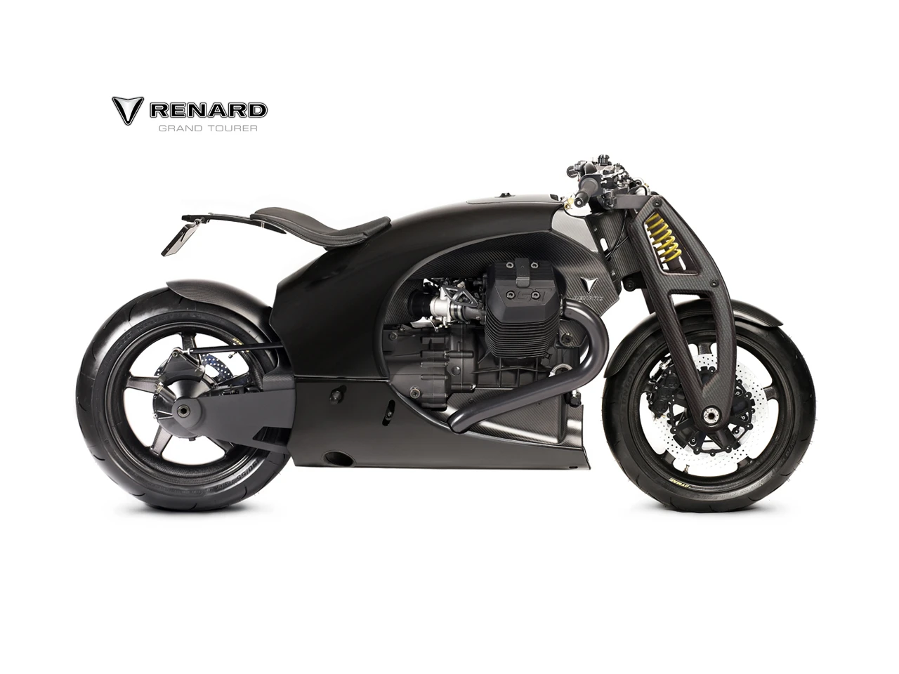 The 90Ã‚Â° v-twin donk is no horsepower king, but it's usable midrange and light weight will no doubt contribute to what Renard's press material dubs a Ã¢â‚¬Å“surgeonÃ¢â‚¬â„¢s blade on two wheels.Ã¢â‚¬Â