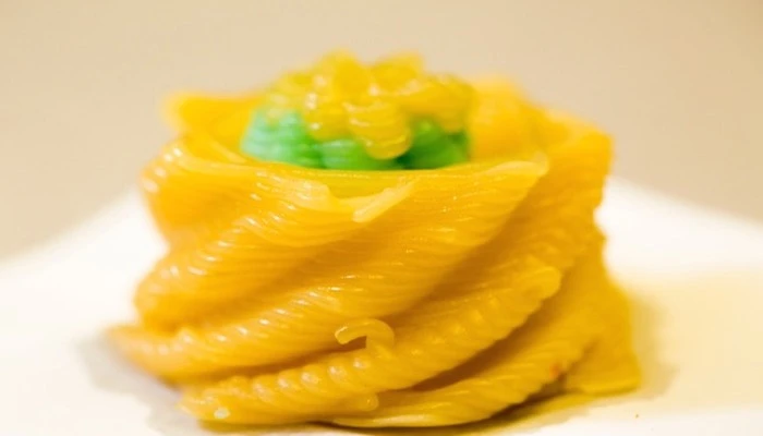 One example of the CU team's 3D-printed culinary creations