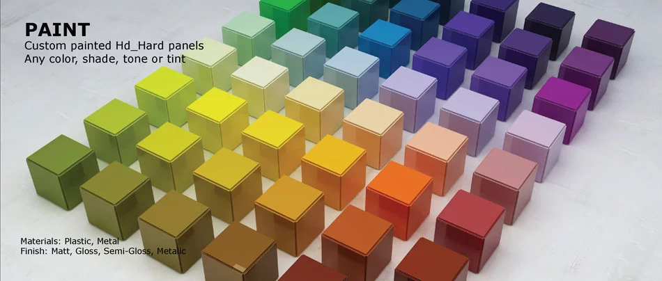 Painted finishes will be available in any color