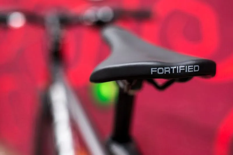 The Invincible bike features a waterproof saddle