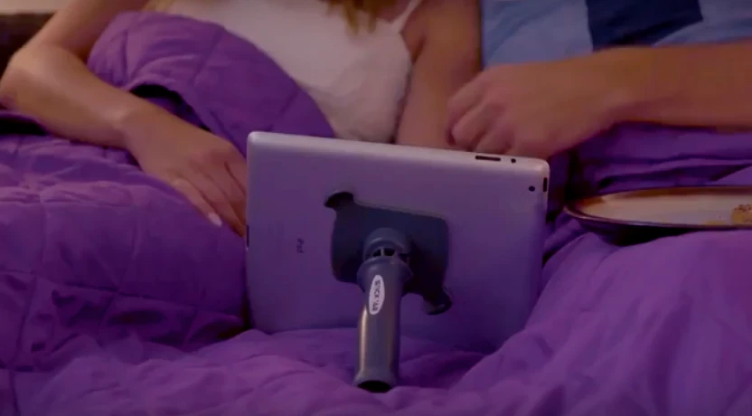 Stick Tab is ergonomically designed with a rotating head so that you can adjust the tablet however you need, or even use it as a stand