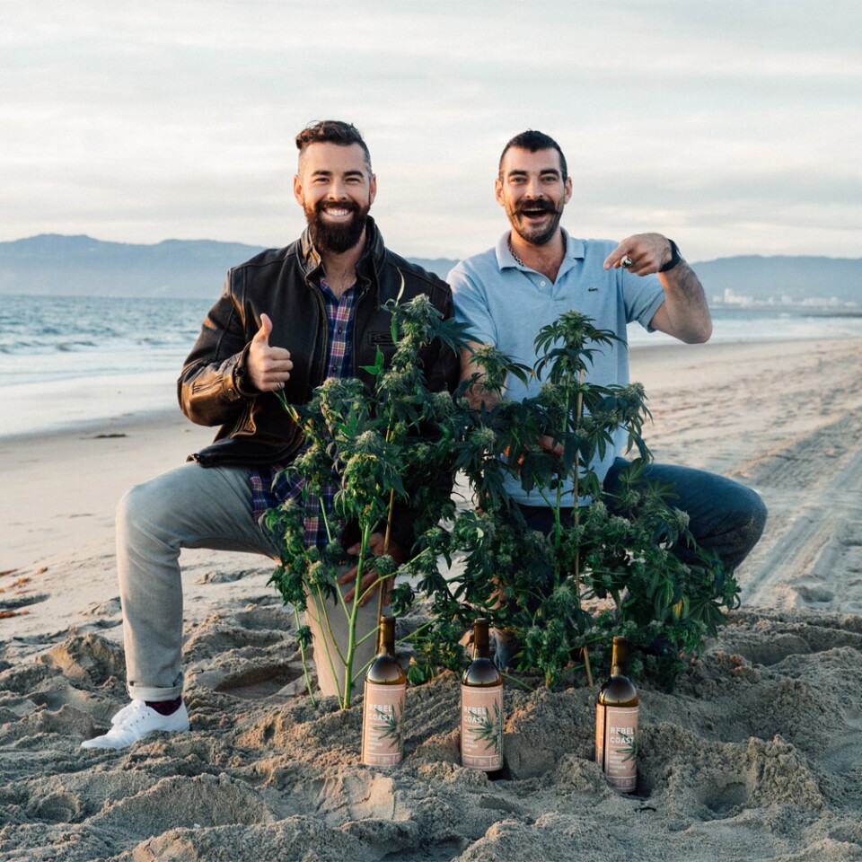 Chip Forsythe and Alex Howe, the two founders of Rebel Coast Winery