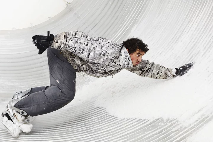 The Snowtunnel - an indoor snowboarding experience.