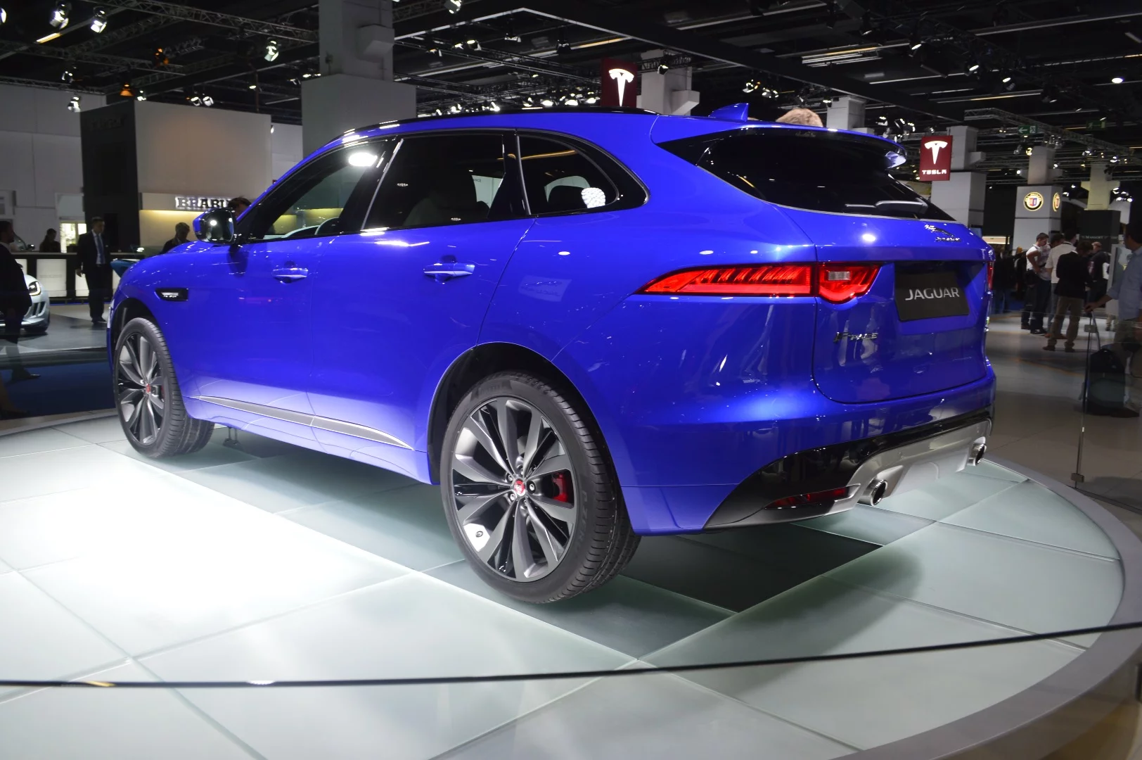 The F-Pace features a composite rear gate