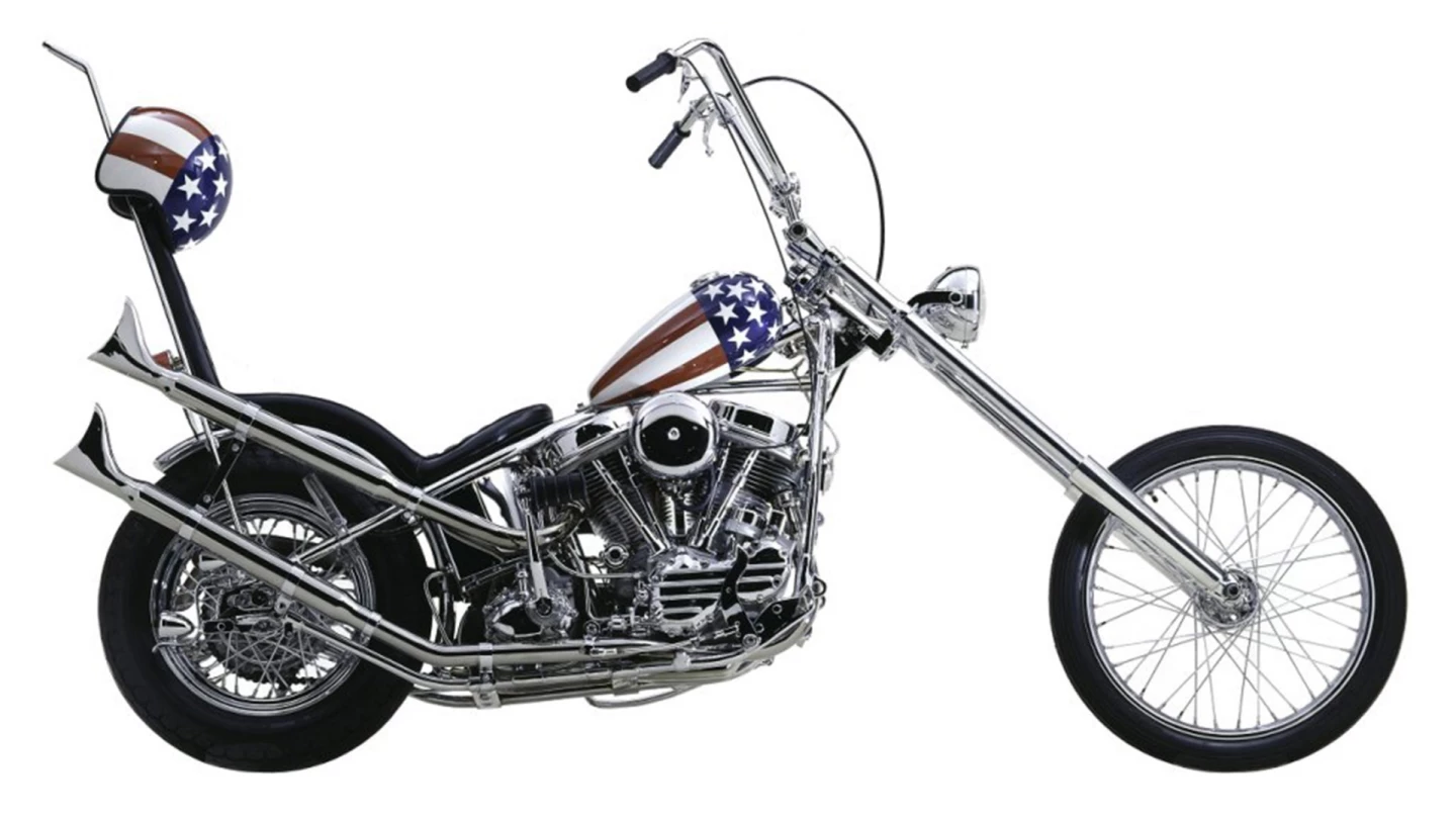 The bike above is the Captain America bike which sold for $1.6 million at auction, then the sale fell through, then it reportedly sold privately for $1.25 million. Another Captain America Replica sold for $7,700 in Monterey, 2018| Estimate: $10,000 - $20,000 | Auctioneer: Mecum | Lot F216 | Auction Description