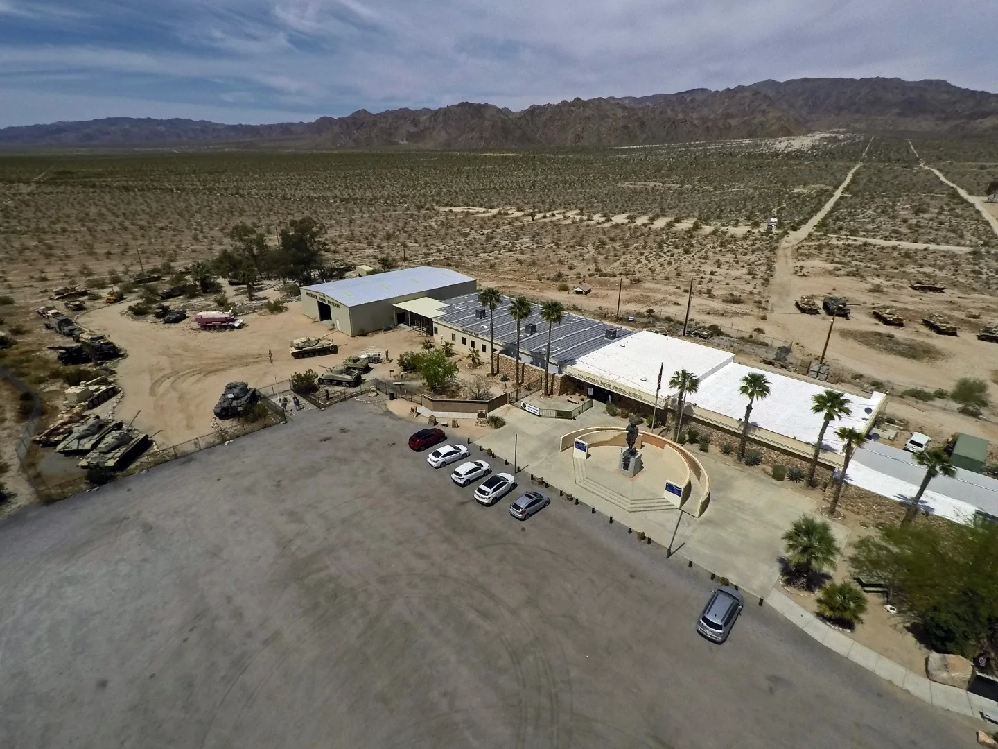 Half way between Palm Springs, CA and the Arizona border you'll find this gem of a museum built at the entrance of Camp Young, part of the Desert Training Center that was used for World War II
