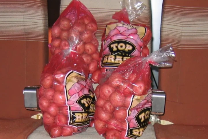 Some of the potatoes used by Boeing to test WiFi