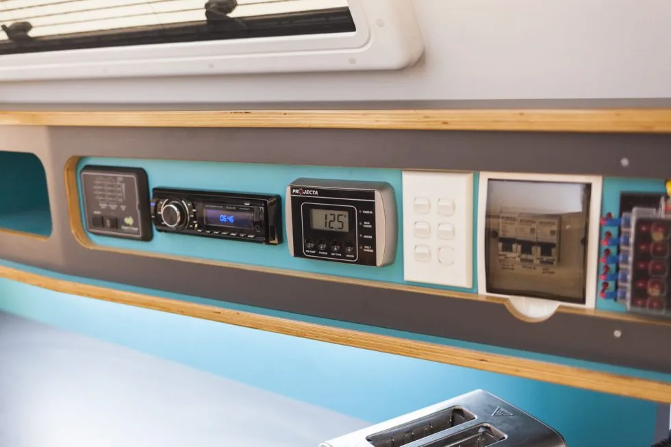 Inside the Mars Ares camping trailer