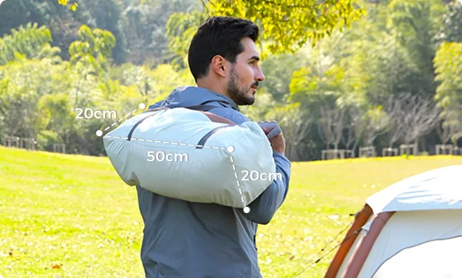 The Giga tent packs quite small when not in use