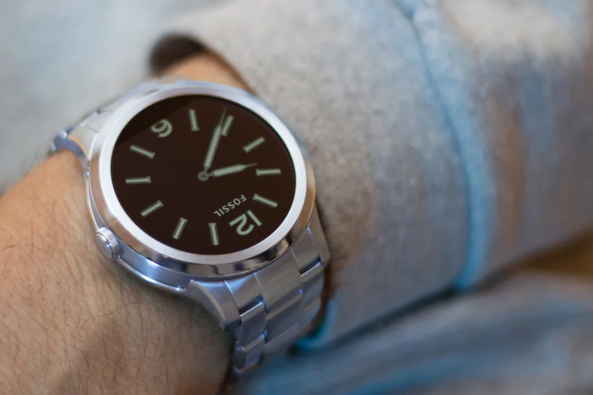 The Fossil Q Founder is an attractive Android Wear watch with a steel band, for $295