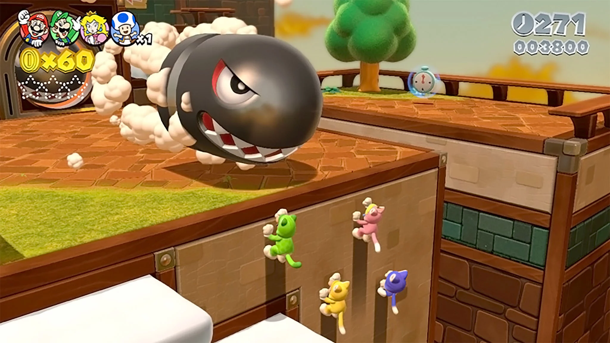 The cat suit power-up lets you climb to unseen places that you couldn't otherwise reach