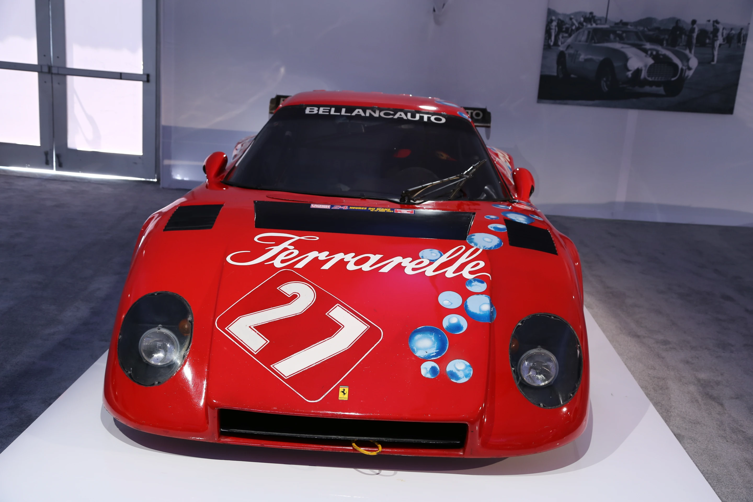 The 1981 Ferrari 512 Boxer Berlinetta at Bonhams featured a 5.0 liter flat-12 cylinder engine (Photo: Angus MacKenzie/Gizmag.com)
