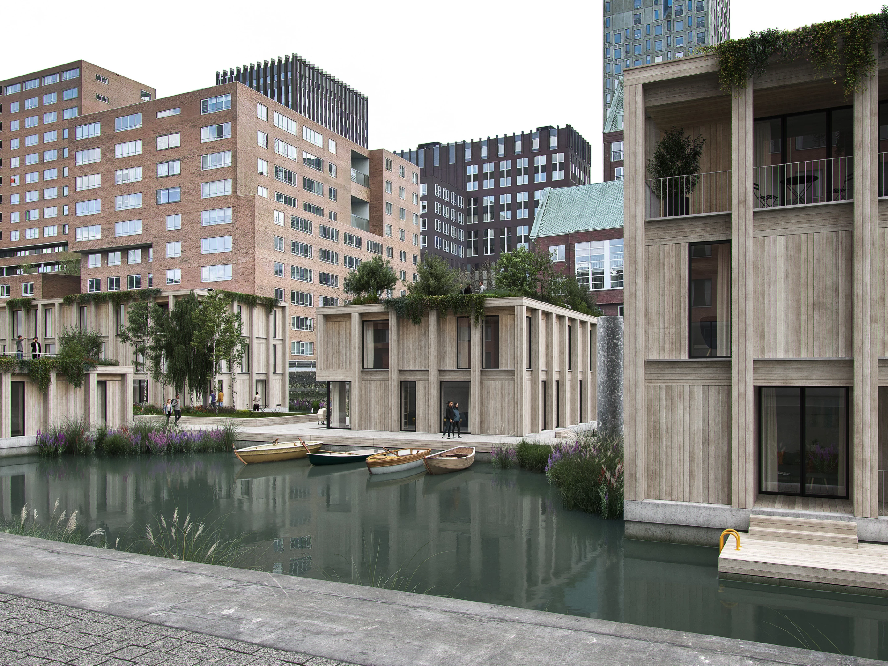 Spoorweghaven is designed so that its homes can be moved to another location with relative ease, if required