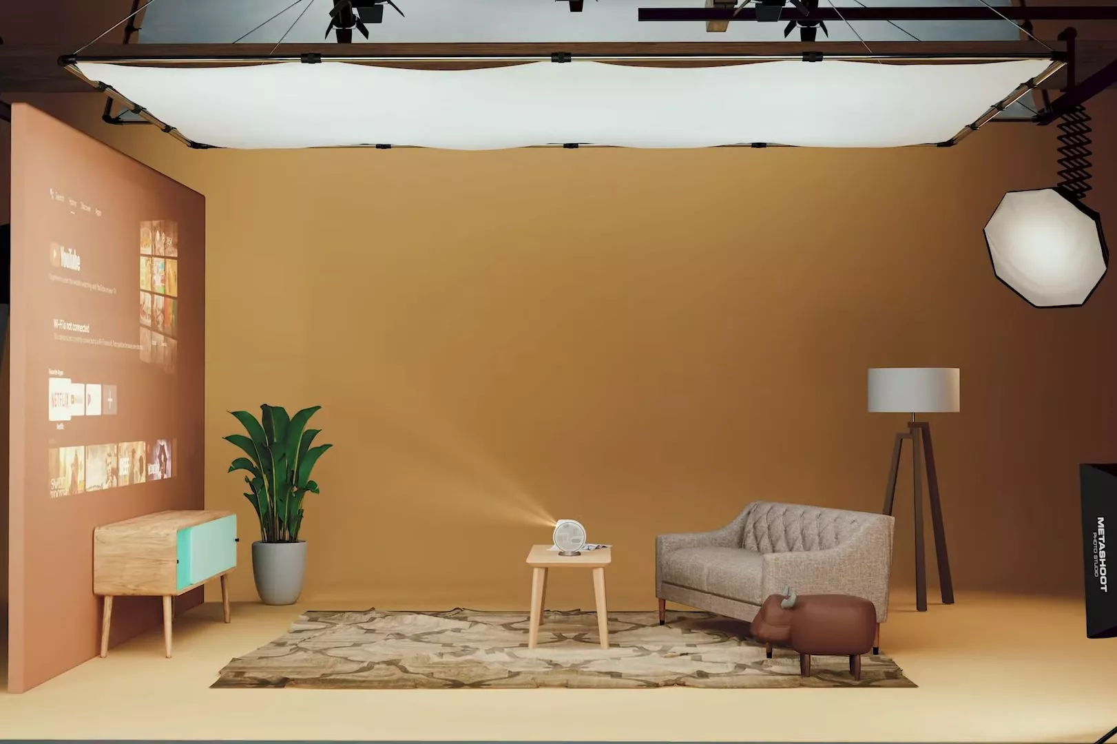 The GV31 can throw out visuals on battery power for up to 180 minutes