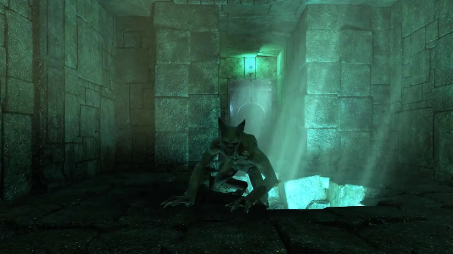 A dungeon lurker ready to pounce in Cursed Sanctum for Gear VR