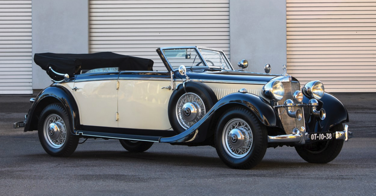 Mercedes-Benz built some remarkably attractive 1930s cars other than its headliner Spezial Roadster, and this 1938 Mercedes-Benz 320 Cabriolet D is one such car, being a four-door convertible with elegance, performance and a price tag one fiftieth the size. This rare 1938 Mercedes-Benz 320 Convertible D sold for $285,245 (€232,250)