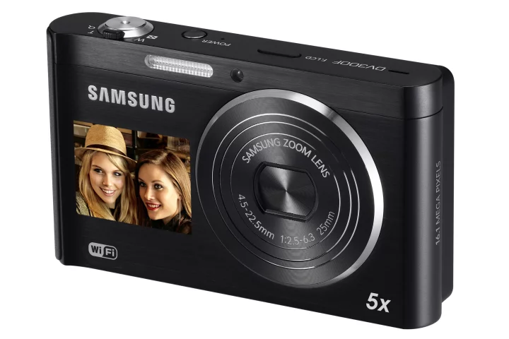 Samsung's new DV300F is its first DualView camera to come with inbuilt Wi-Fi connectivity
