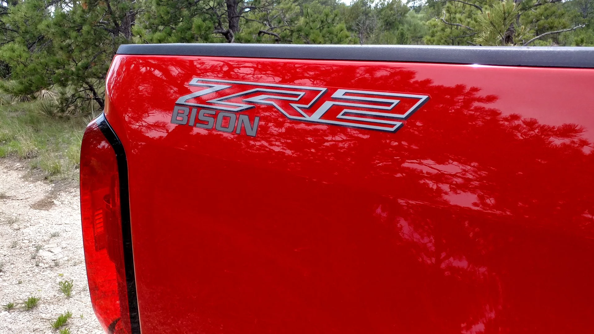 The folks at AEV basically took a standard Colorado ZR2, already replete with off-road gear, and added a bunch of boron steel and a Bison logo