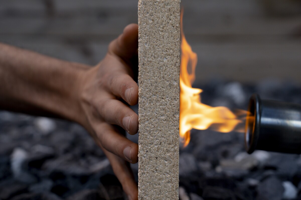 Sawdust may be put to use in flame-stopping building panels