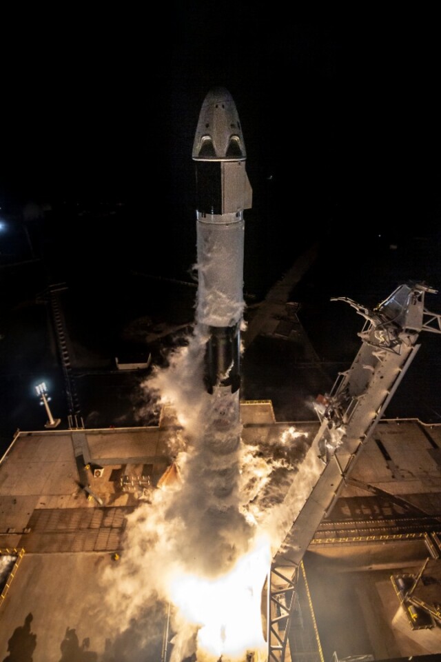 Spacex Crew Dragon Demo 1 Lifts Off On Historic Mission