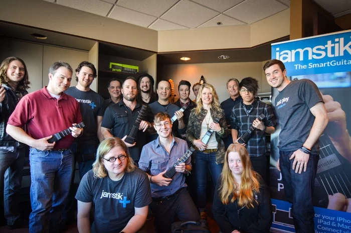 The Zivix development team with the new jamstik+