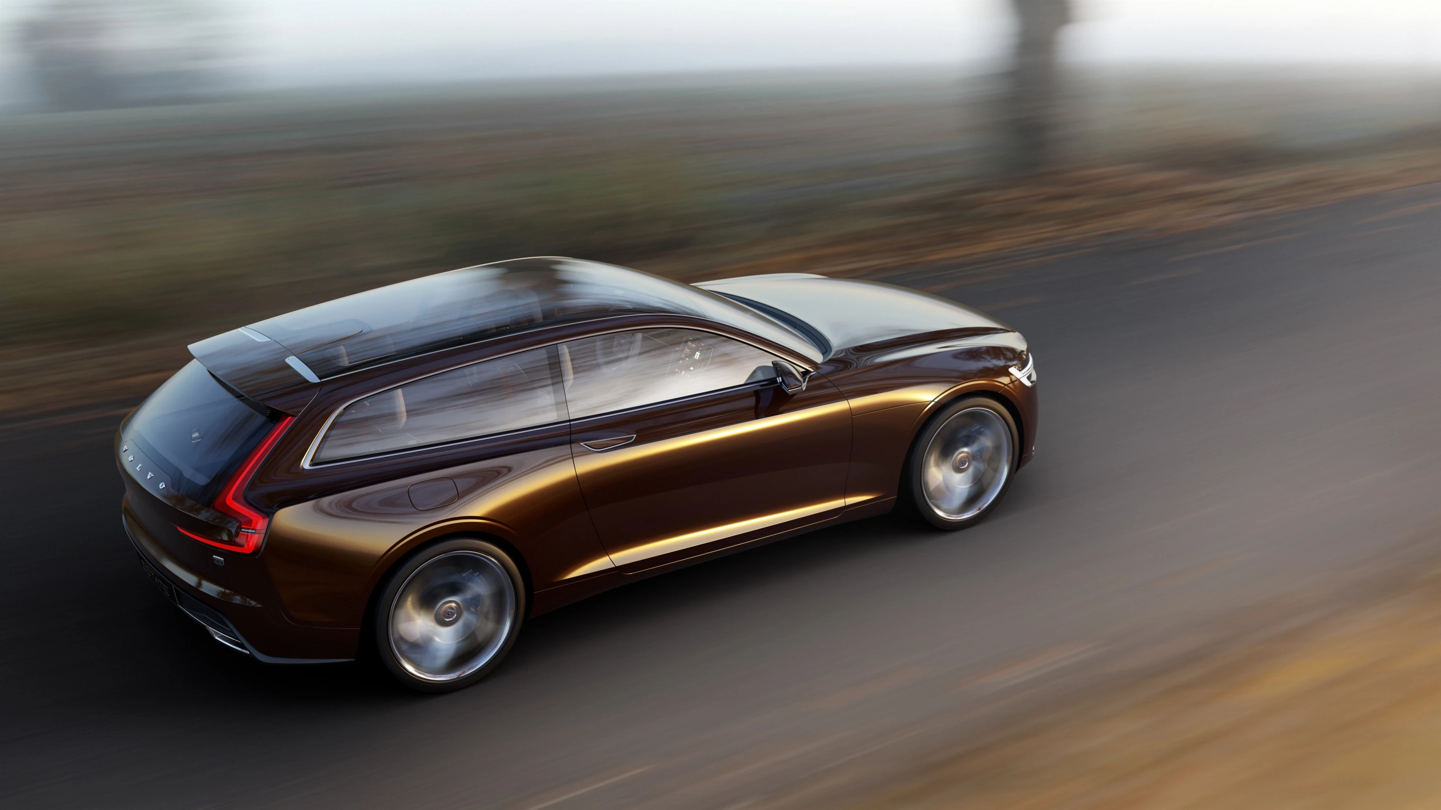 Muscular, stylized haunches give the Concept Estate an aggressive yet poised look
