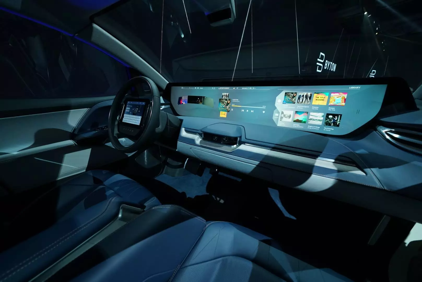 A peek inside the Byton cockpit