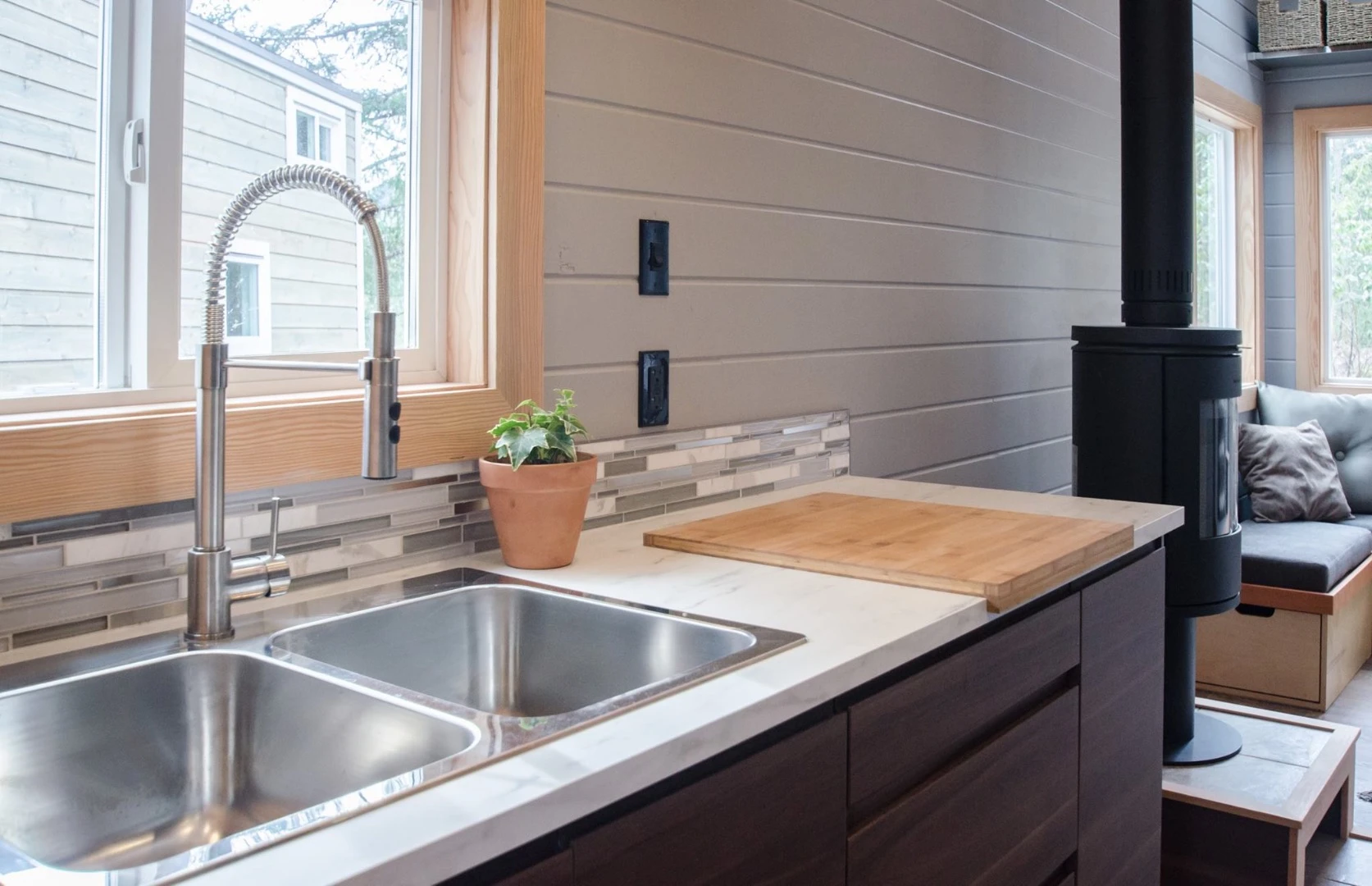 The Blue Heron's kitchen sink