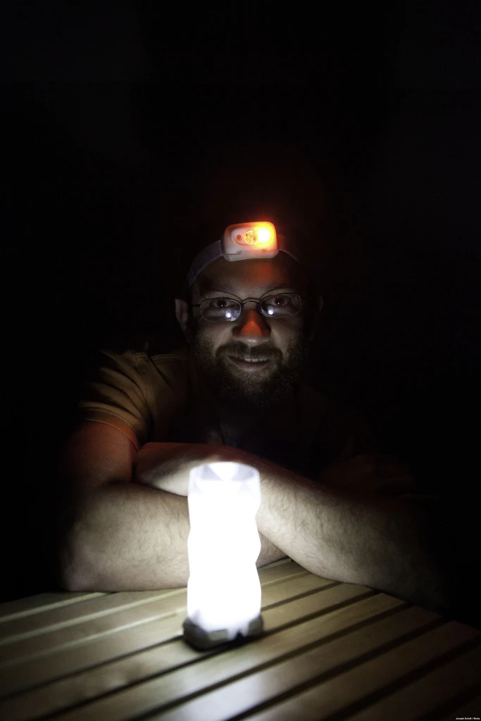 A lantern provides ambient light good for use around the campsite or in a tent (Photo: Joseph Schell)