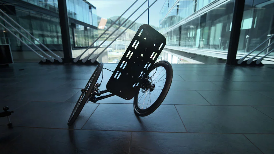 The Noomad's tilting wheel system adds agility