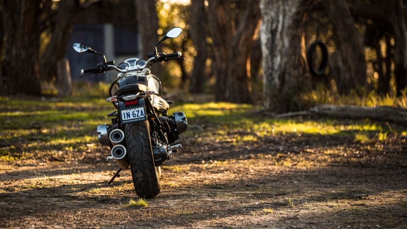 BMW R nineT – rear view (Photo: Loz Blain)