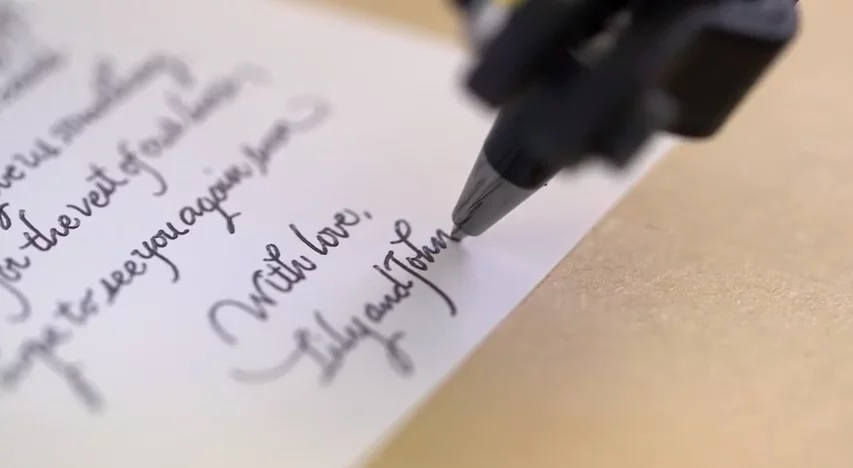 Bond software analyzes your writing to identify how you form each letter of the alphabet, along with things like slant and spacing