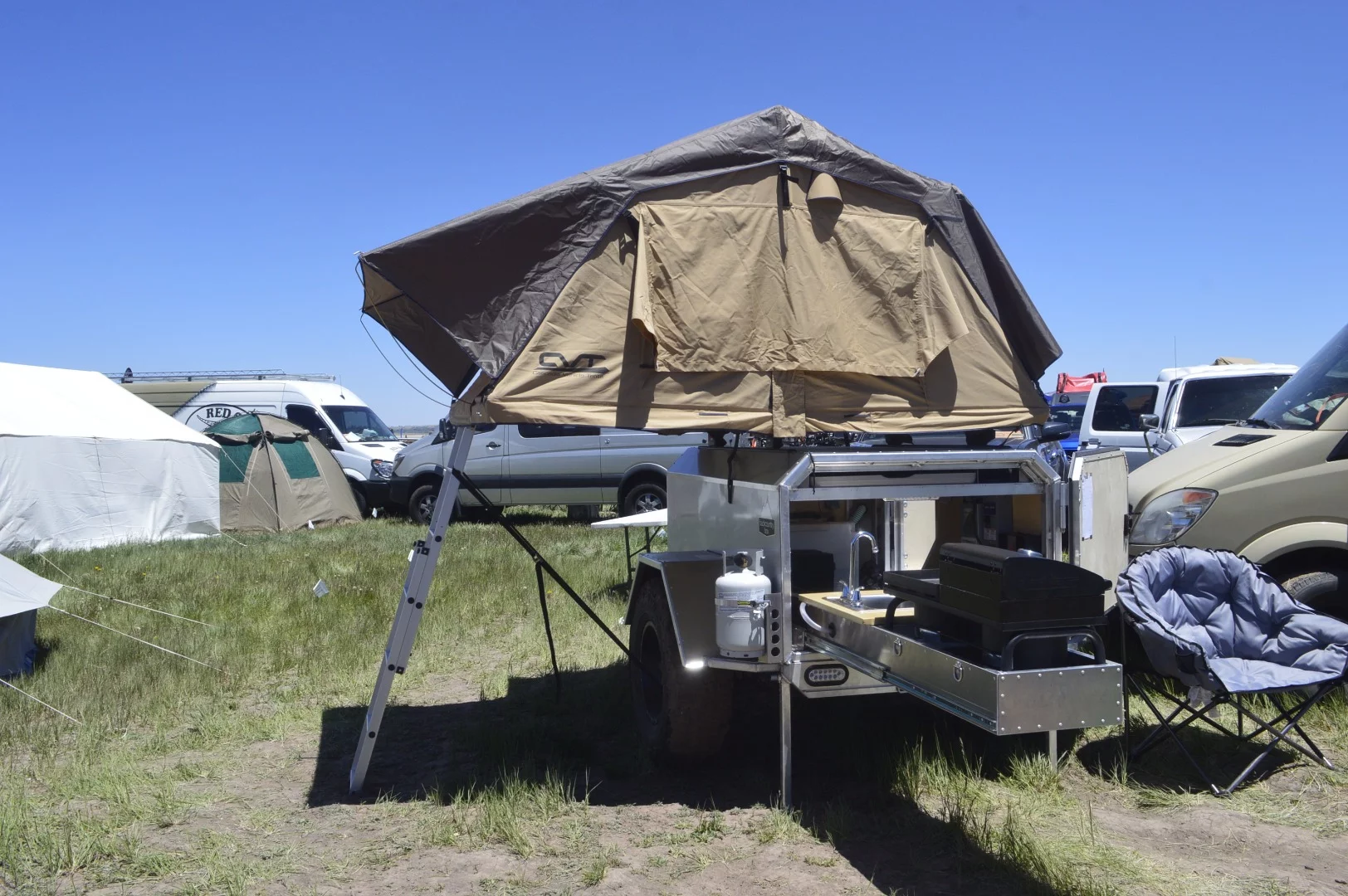 Backcountry Box Base Camp trailer at Overland Expo West 2016