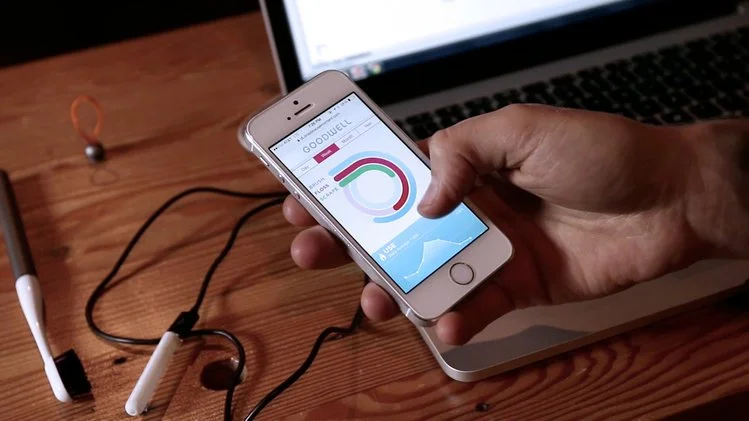 Equipped with a microcontroller and 3-axis accelerometer, the tracking component is designed to keep tabs on one's oral hygiene and present it through a website or mobile app