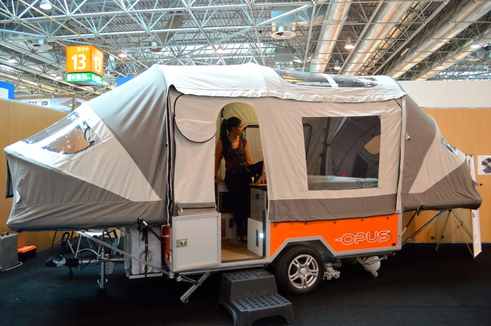 The original Opus camper at the 2013 Düsseldorf Caravan Salon