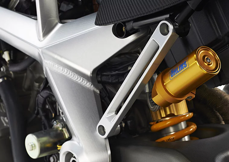 The Ariel Ace offers Ohlins rear shocks