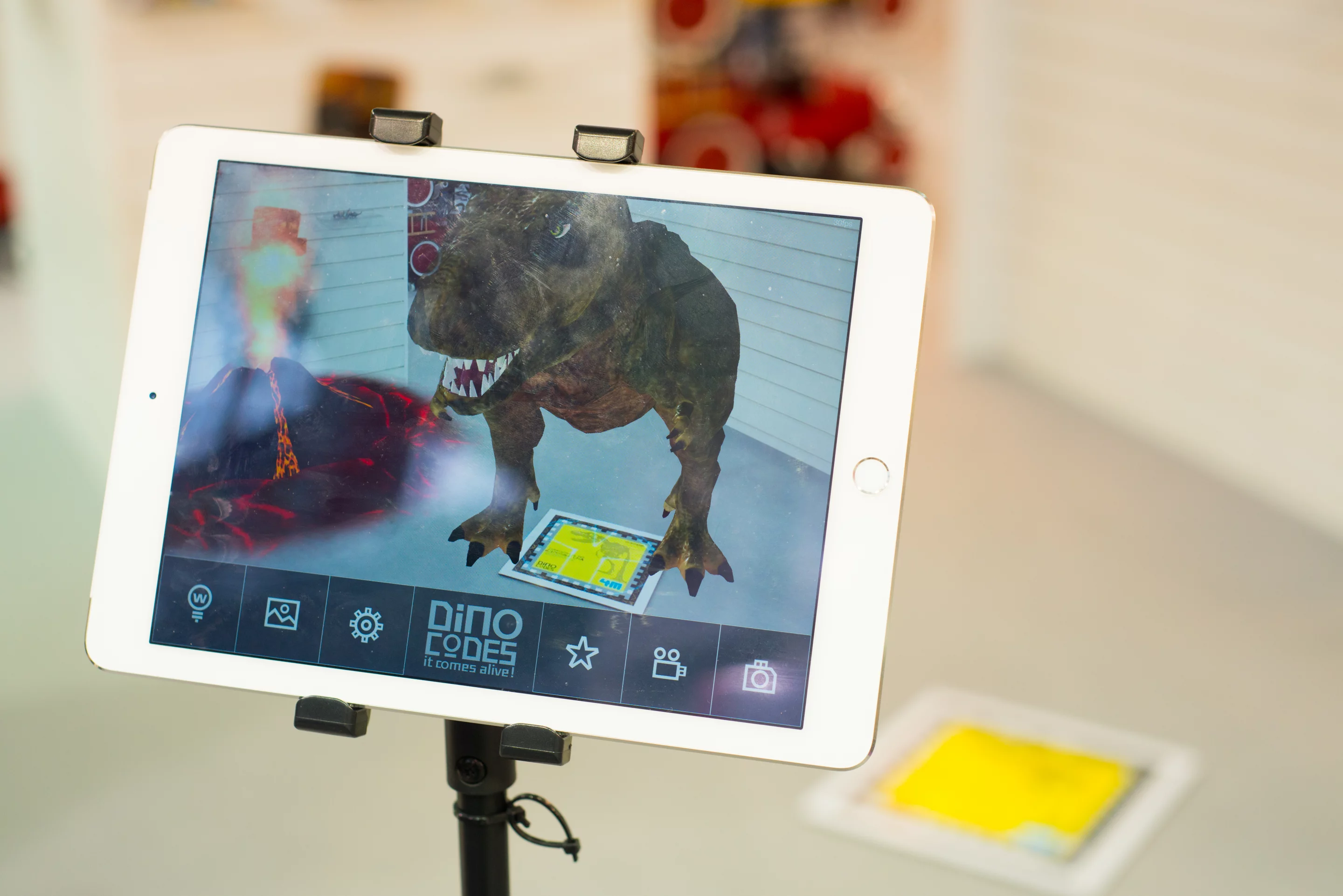 4M’s Dino Digging Kits can now come with AR (augmented reality) cards which bring the dinosaur to life on a smartphone or tablet screen