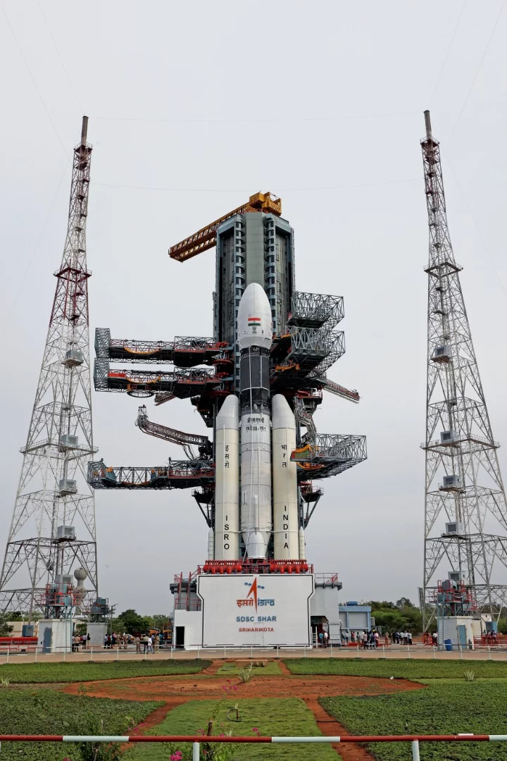 Chandrayaan-2 on the launch pad