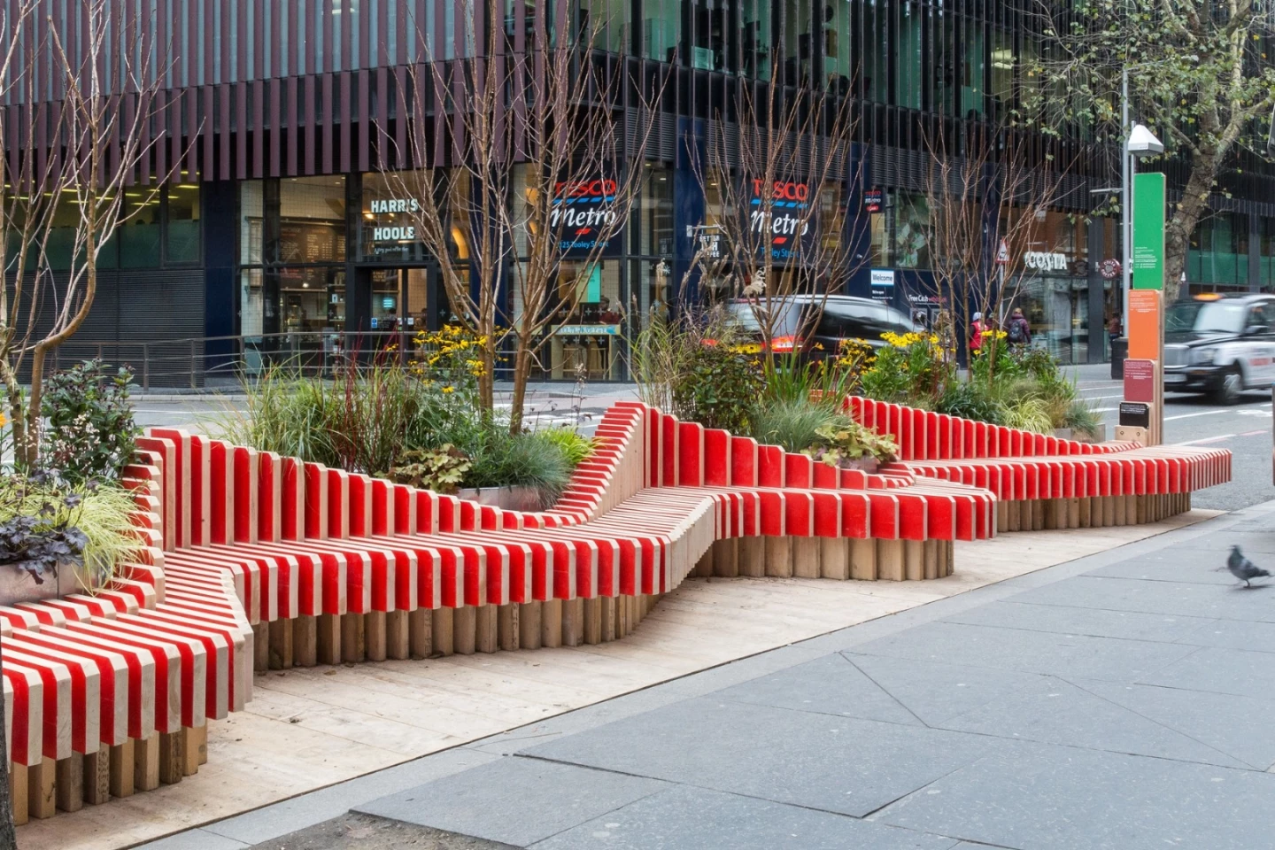 Fresh Air Squares competition participants were challenged to design modular, portable micro-parks that could replace car parking spaces for anything from a week to one year