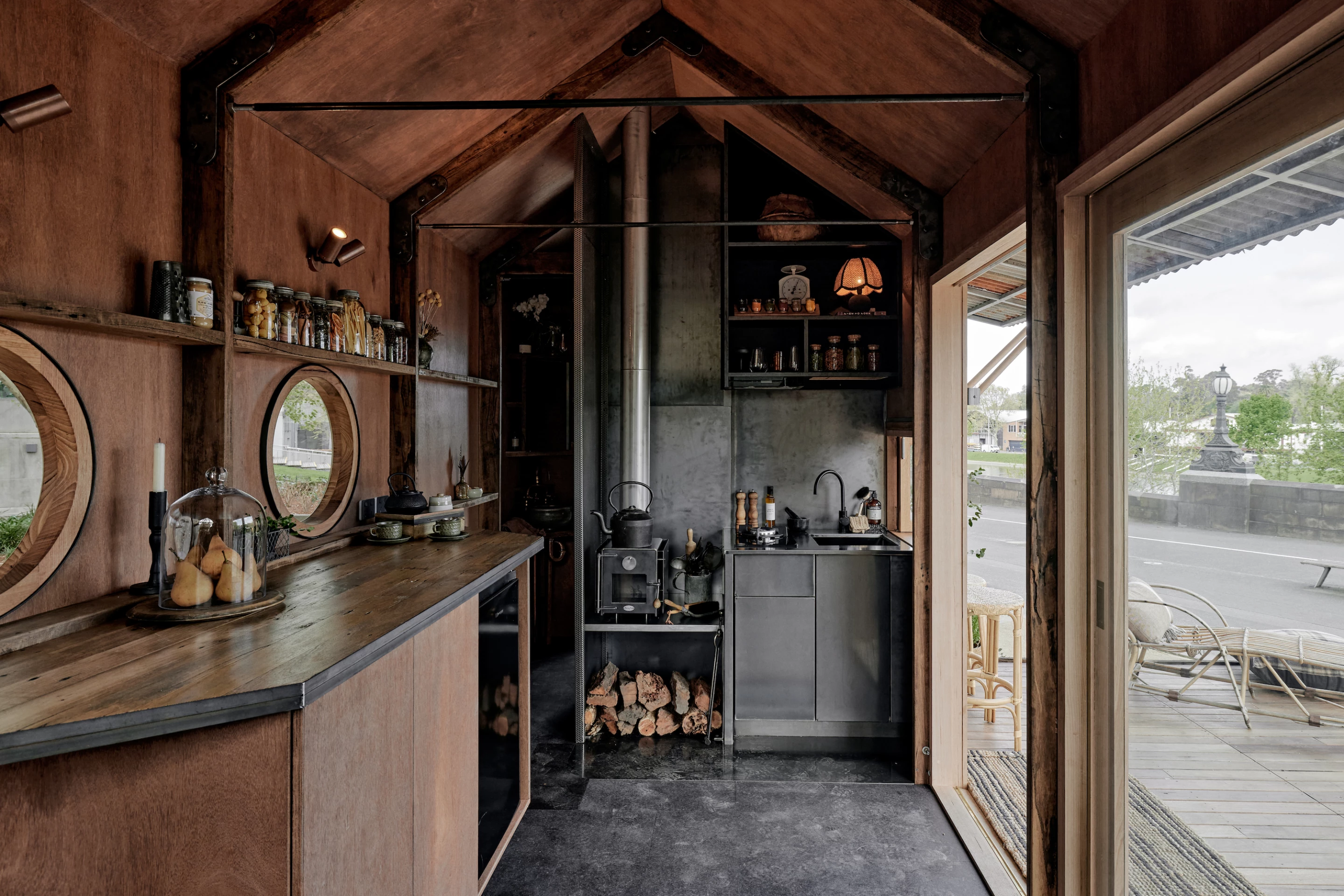 Stella the Stargazer is accessed by sliding glass doors