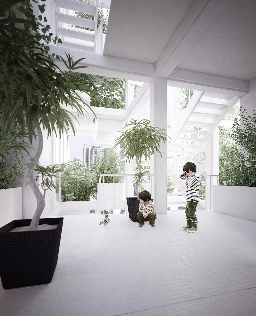 Residents can even choose from a range of plant pots