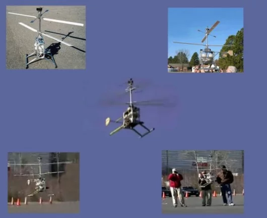 The G70 gas-engined UAV in testing